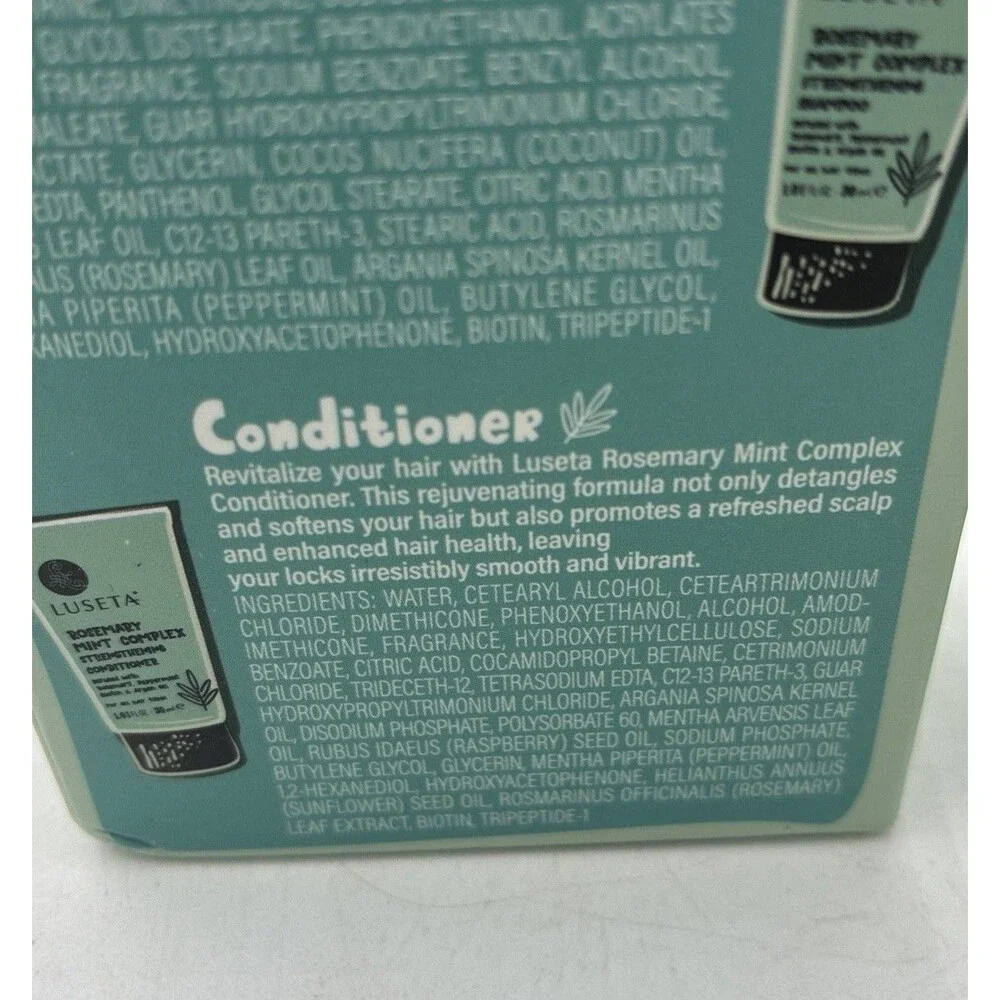 Luseta Mint  Refreshing Scalp Boost  Shampoo & Conditioner  1.01 oz . (2) Boxes
